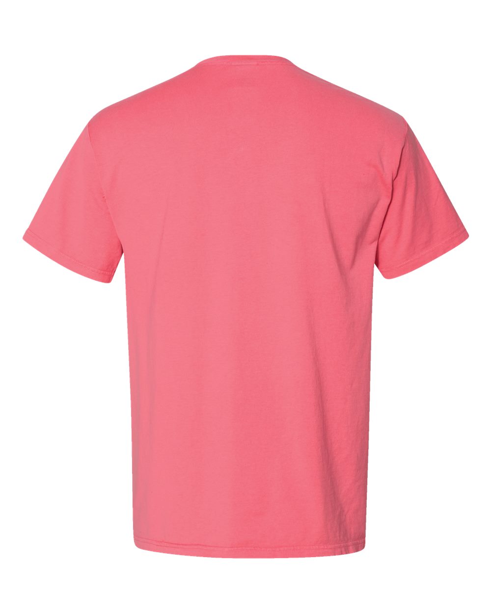 ComfortWash by Hanes GDH150 Unisex Garment-Dyed Pocket T-Shirt in Coral Craze, back