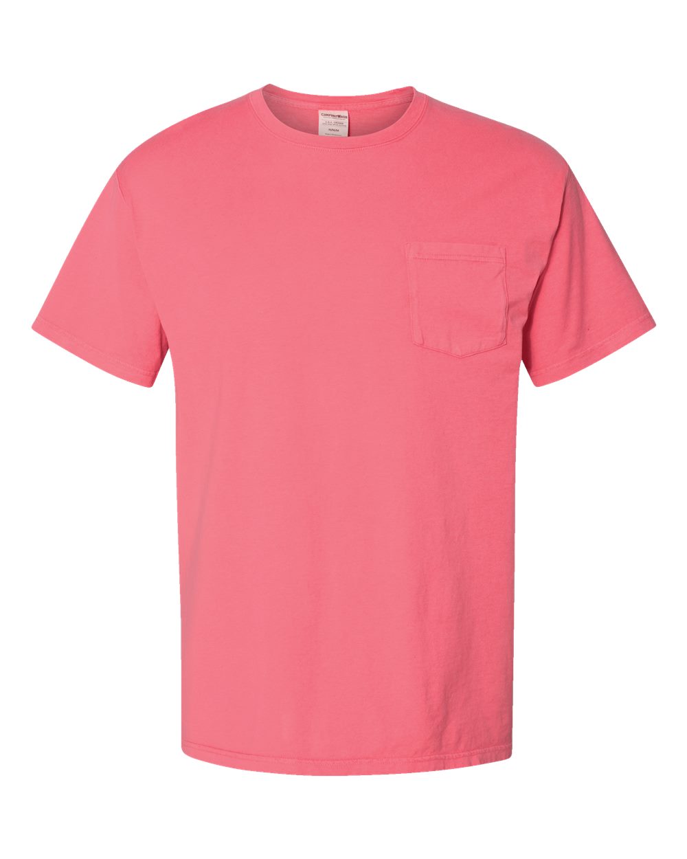 ComfortWash by Hanes GDH150 Unisex Garment-Dyed Pocket T-Shirt in Coral Craze
