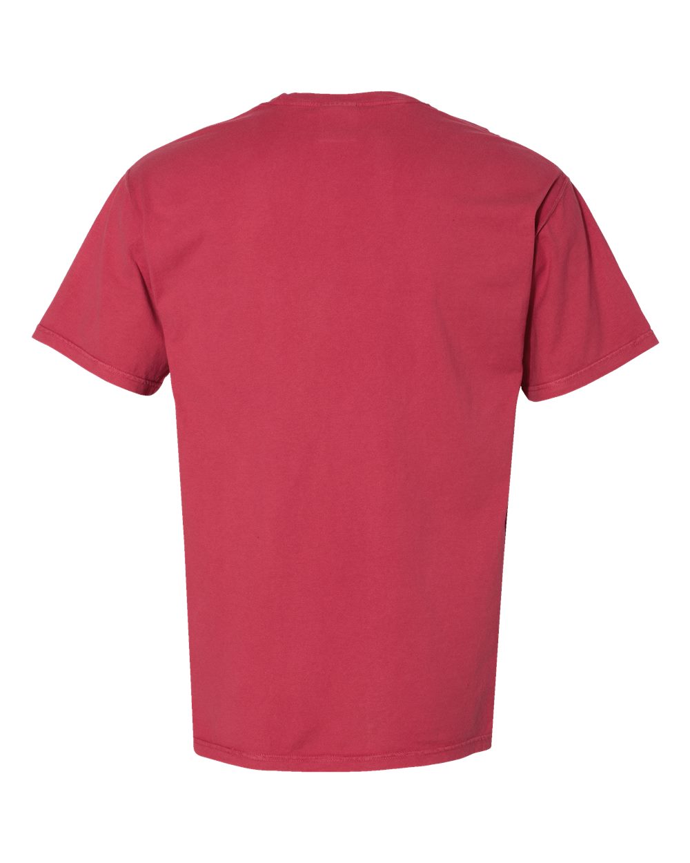 ComfortWash by Hanes GDH150 Unisex Garment-Dyed Pocket T-Shirt in Crimson Fall, back