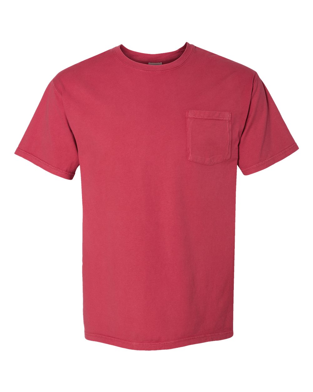 ComfortWash by Hanes GDH150 Unisex Garment-Dyed Pocket T-Shirt in Crimson Fall