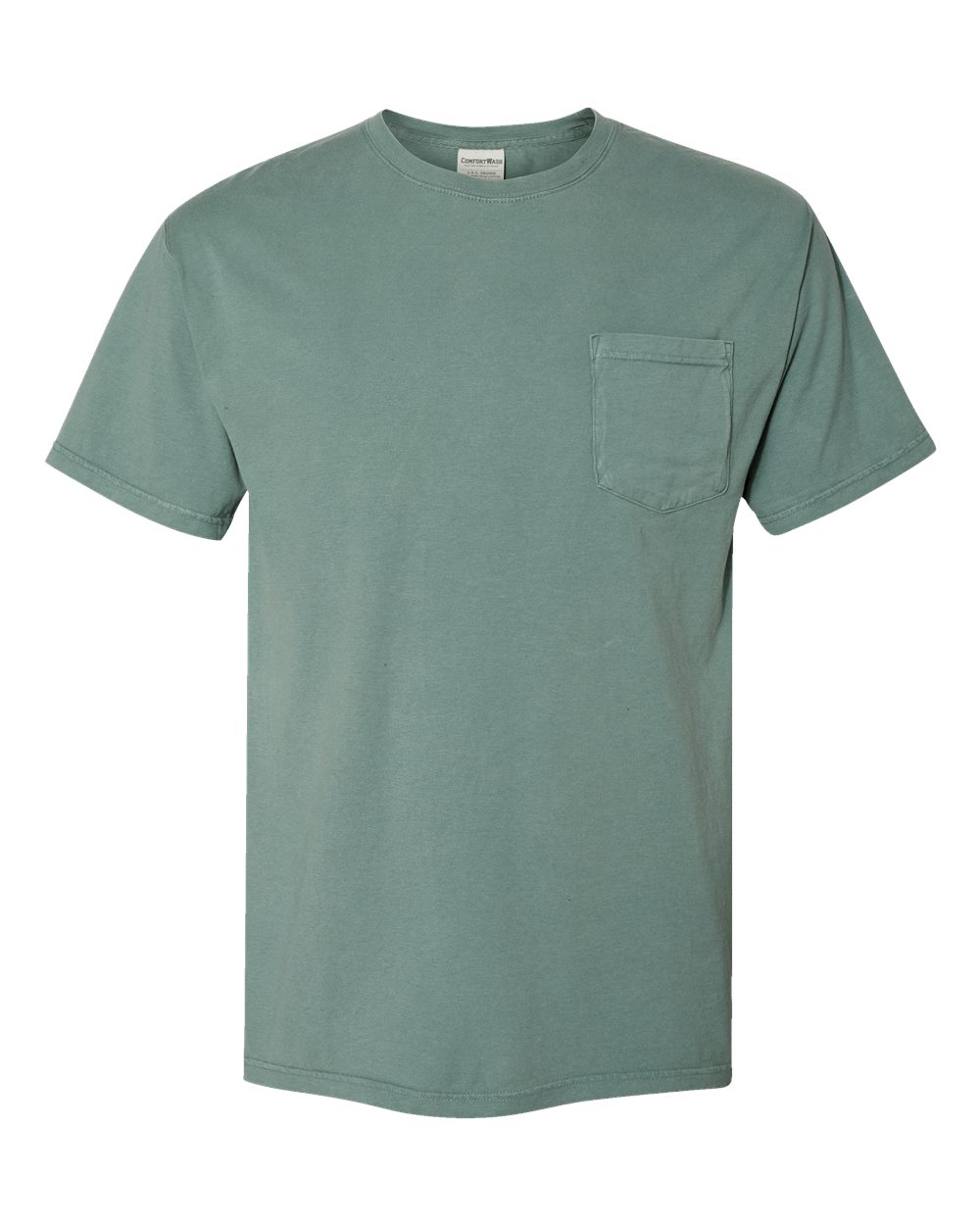 ComfortWash by Hanes GDH150 Unisex Garment-Dyed Pocket T-Shirt in Cypress Green