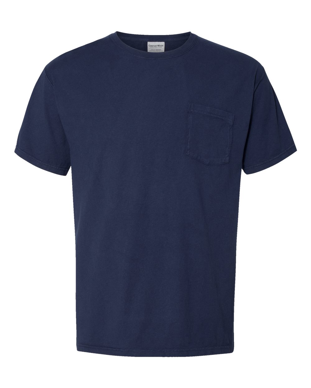 ComfortWash by Hanes GDH150 Unisex Garment-Dyed Pocket T-Shirt in Navy