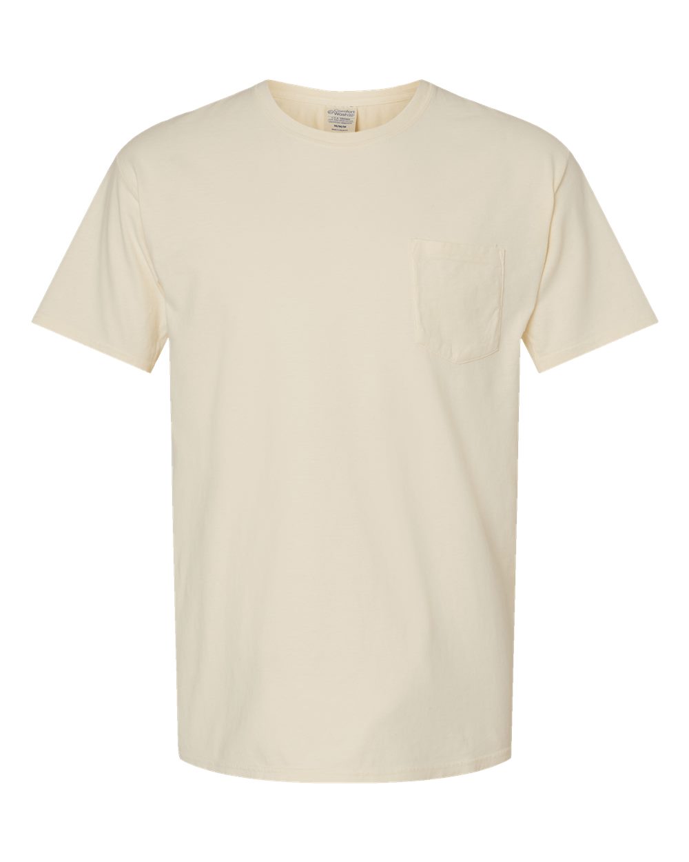 ComfortWash by Hanes GDH150 Unisex Garment-Dyed Pocket T-Shirt in Parchment
