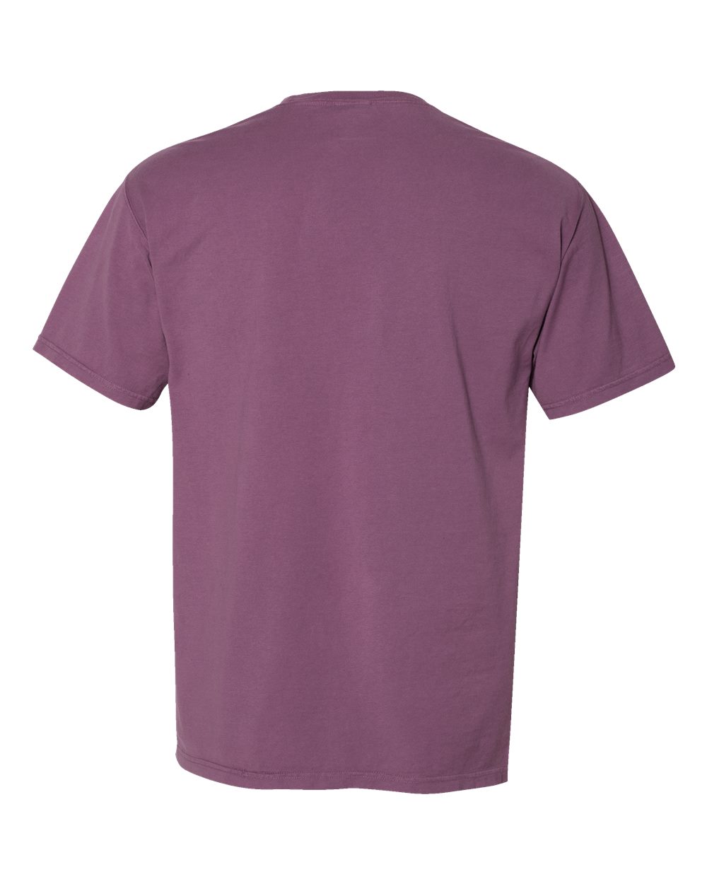ComfortWash by Hanes GDH150 Unisex Garment-Dyed Pocket T-Shirt in Purple Plum Raisin, back