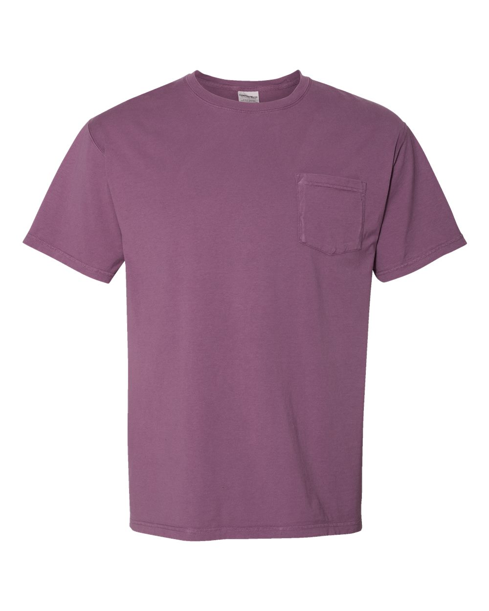 ComfortWash by Hanes GDH150 Unisex Garment-Dyed Pocket T-Shirt in Purple Plum Raisin