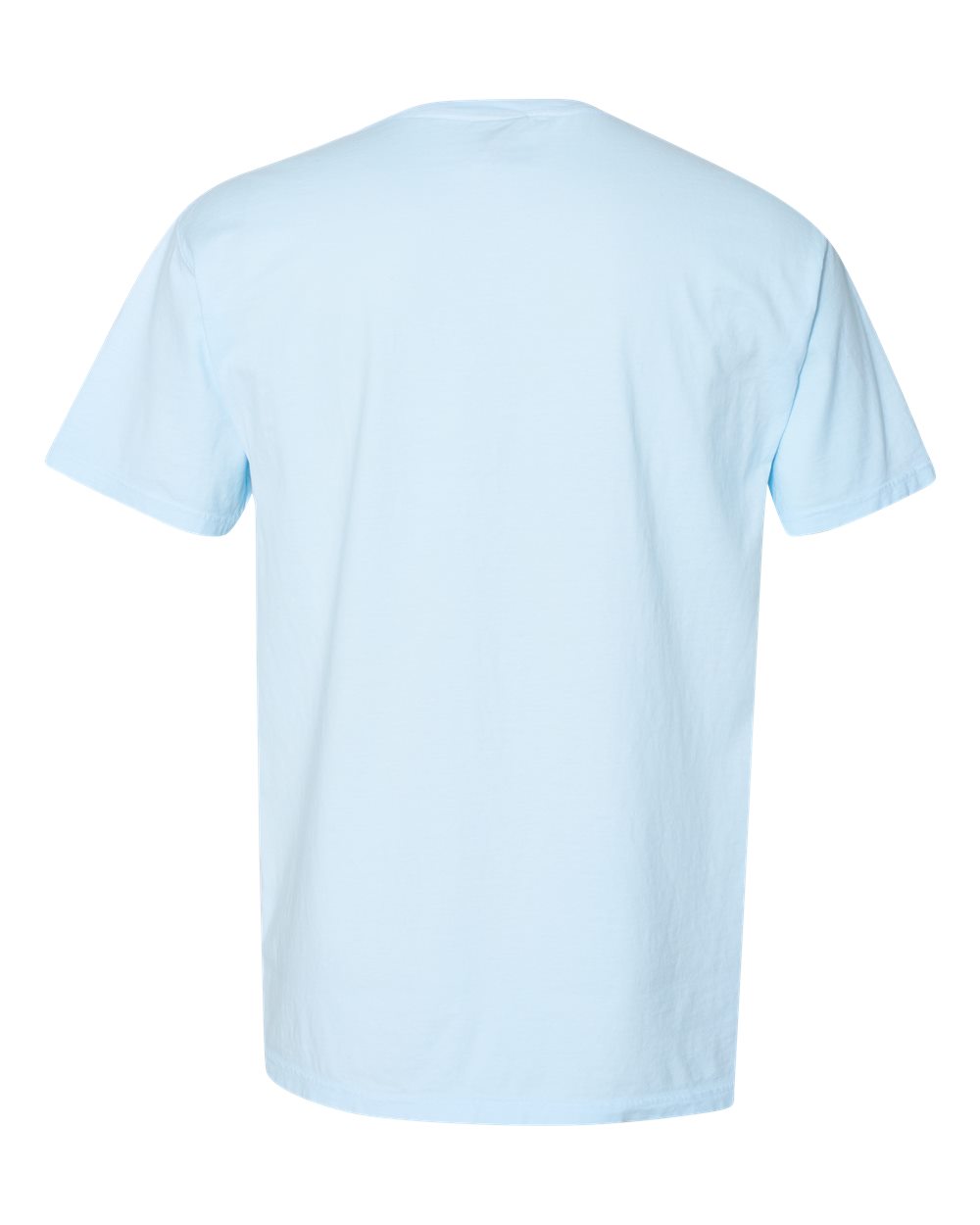 ComfortWash by Hanes GDH150 Unisex Garment-Dyed Pocket T-Shirt in Soothing Blue, back
