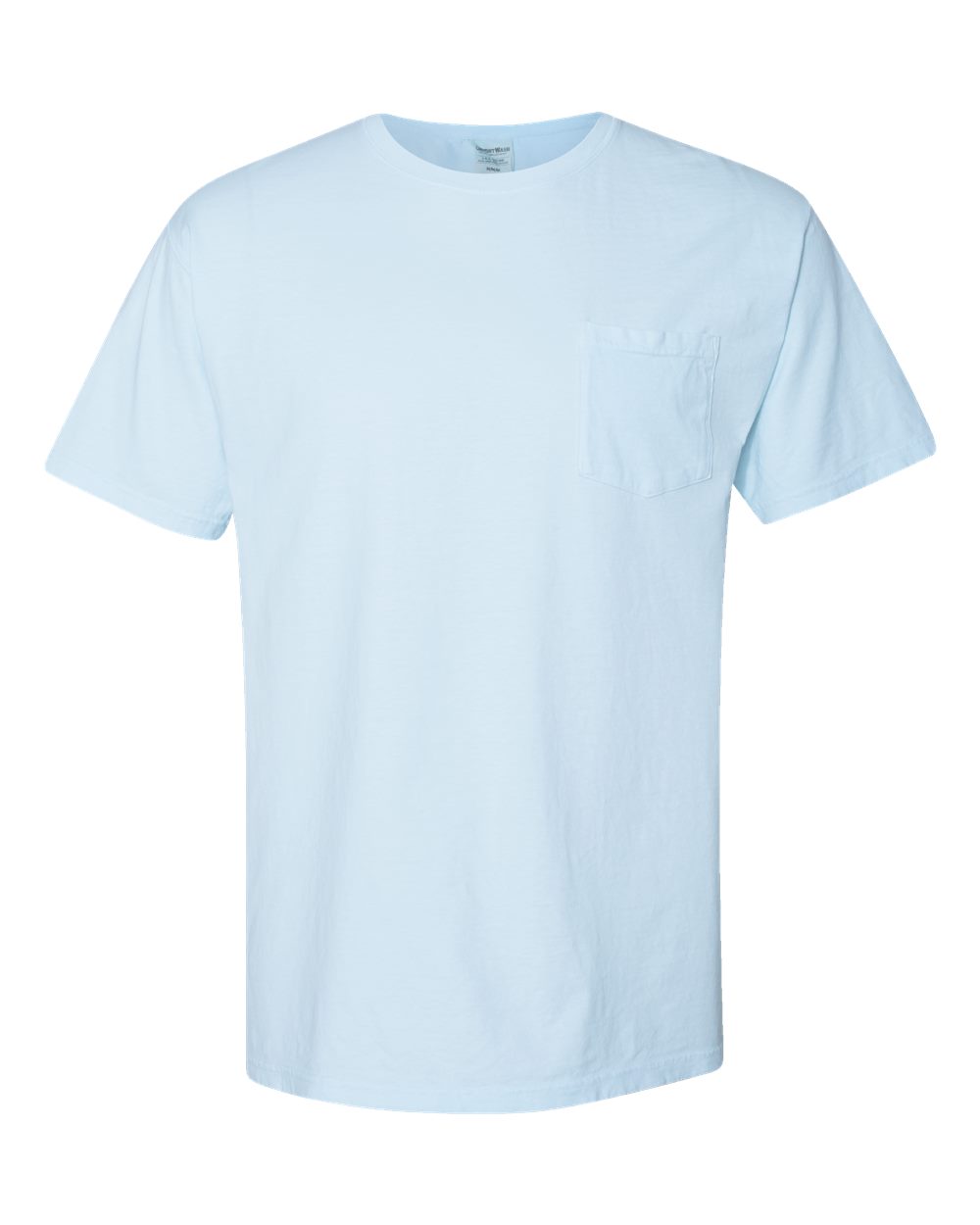 ComfortWash by Hanes GDH150 Unisex Garment-Dyed Pocket T-Shirt in Soothing Blue