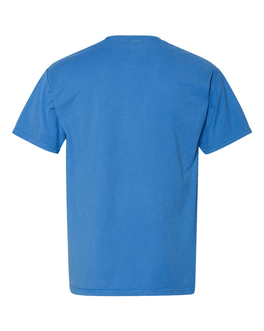 ComfortWash by Hanes GDH150 Unisex Garment-Dyed Pocket T-Shirt in Summer Sky Blue, back