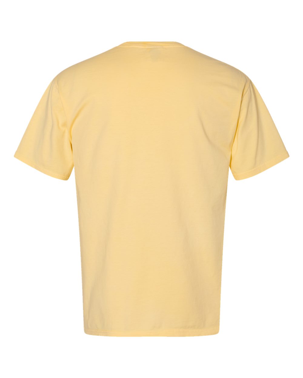 ComfortWash by Hanes GDH150 Unisex Garment-Dyed Pocket T-Shirt in Summer Squash Yellow, back