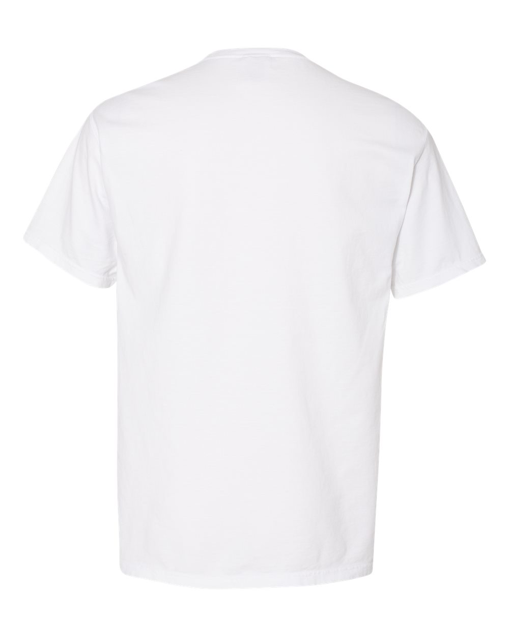 ComfortWash by Hanes GDH150 Unisex Garment-Dyed Pocket T-Shirt in White, back