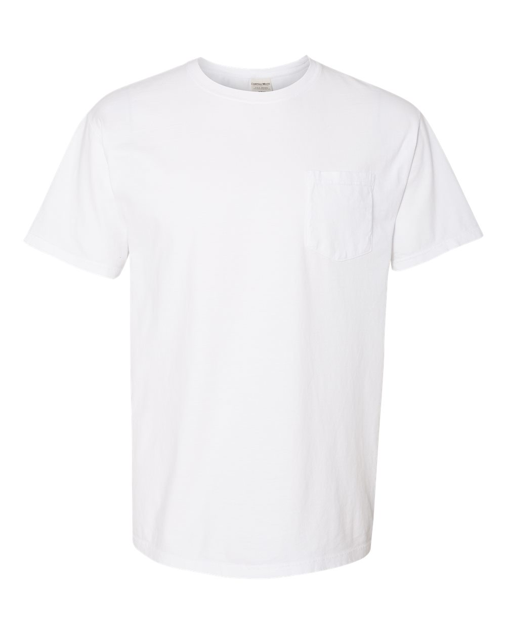 ComfortWash by Hanes GDH150 Unisex Garment-Dyed Pocket T-Shirt in White