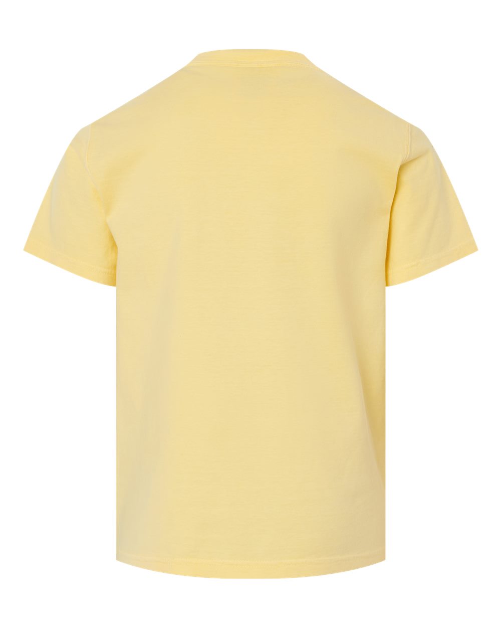 ComfortWash by Hanes GDH175 Youth Garment-Dyed T-Shirt in Summer Squash Yellow, back