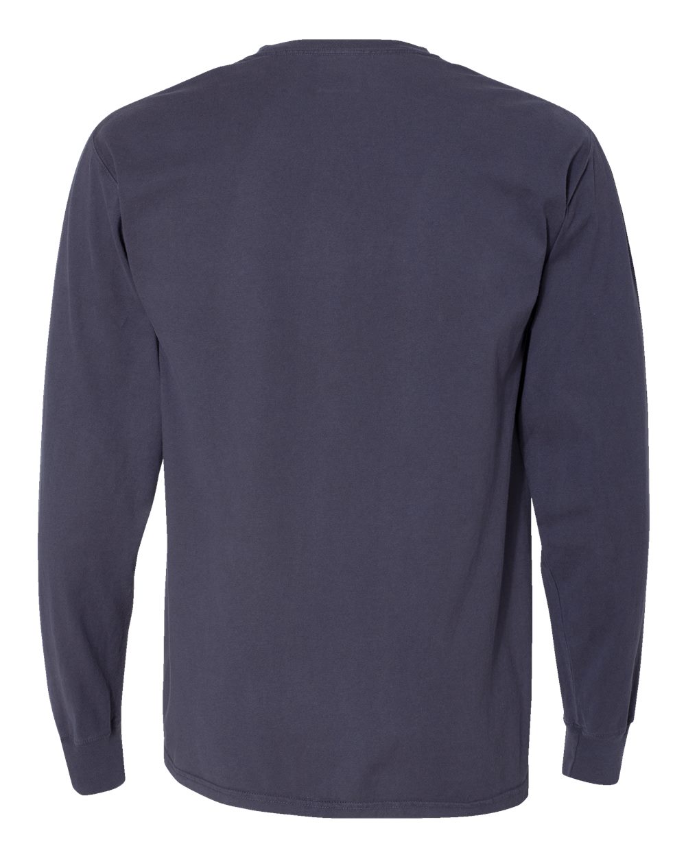 ComfortWash by Hanes GDH200 Unisex Garment-Dyed Long Sleeve T-Shirt in Anchor Slate, back