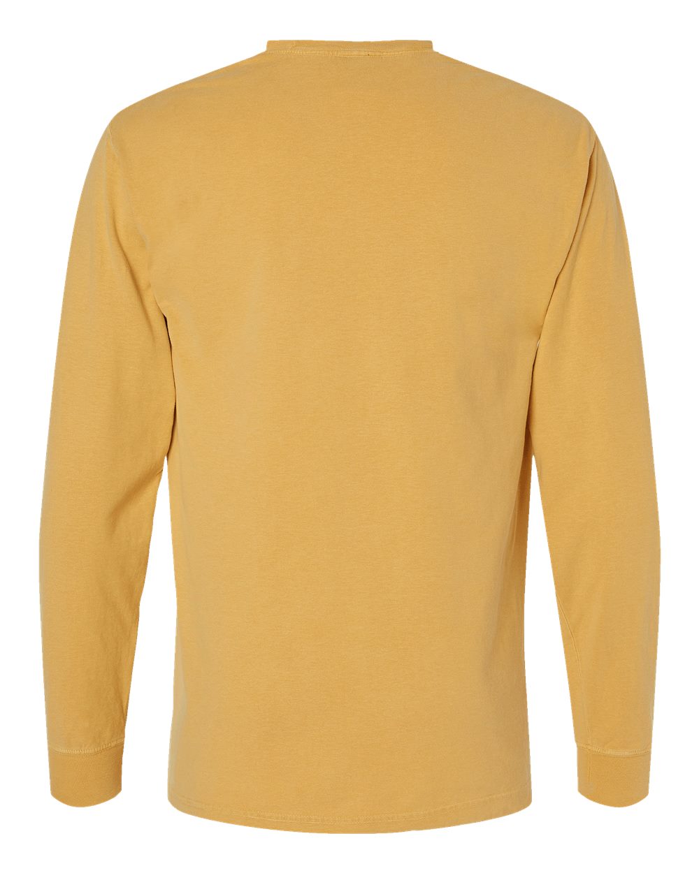 ComfortWash by Hanes GDH200 Unisex Garment-Dyed Long Sleeve T-Shirt in Artisan Gold, back