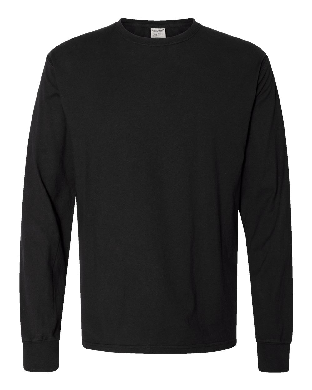 ComfortWash by Hanes GDH200 Unisex Garment-Dyed Long Sleeve T-Shirt in Black