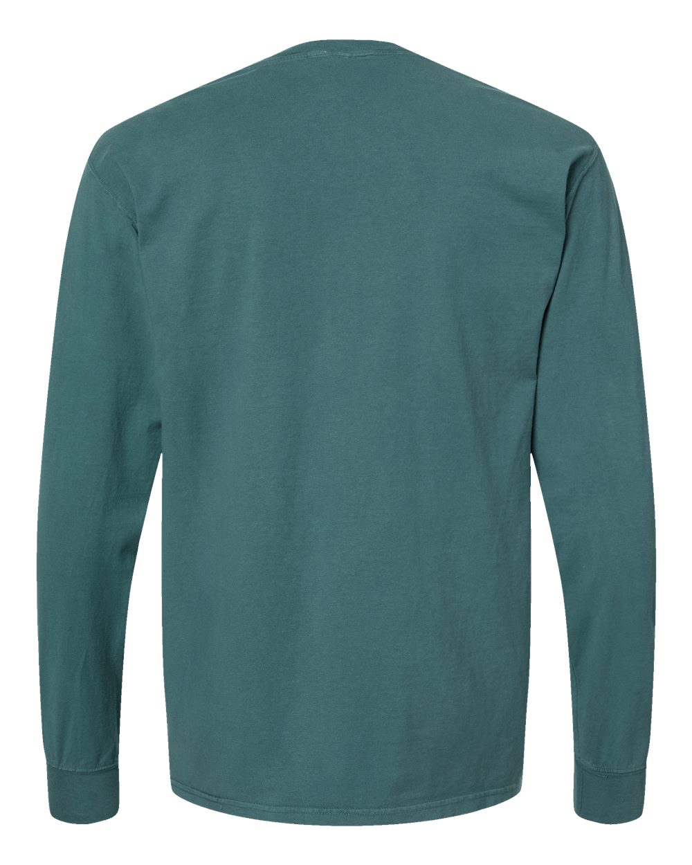 ComfortWash by Hanes GDH200 Unisex Garment-Dyed Long Sleeve T-Shirt in Cactus, back