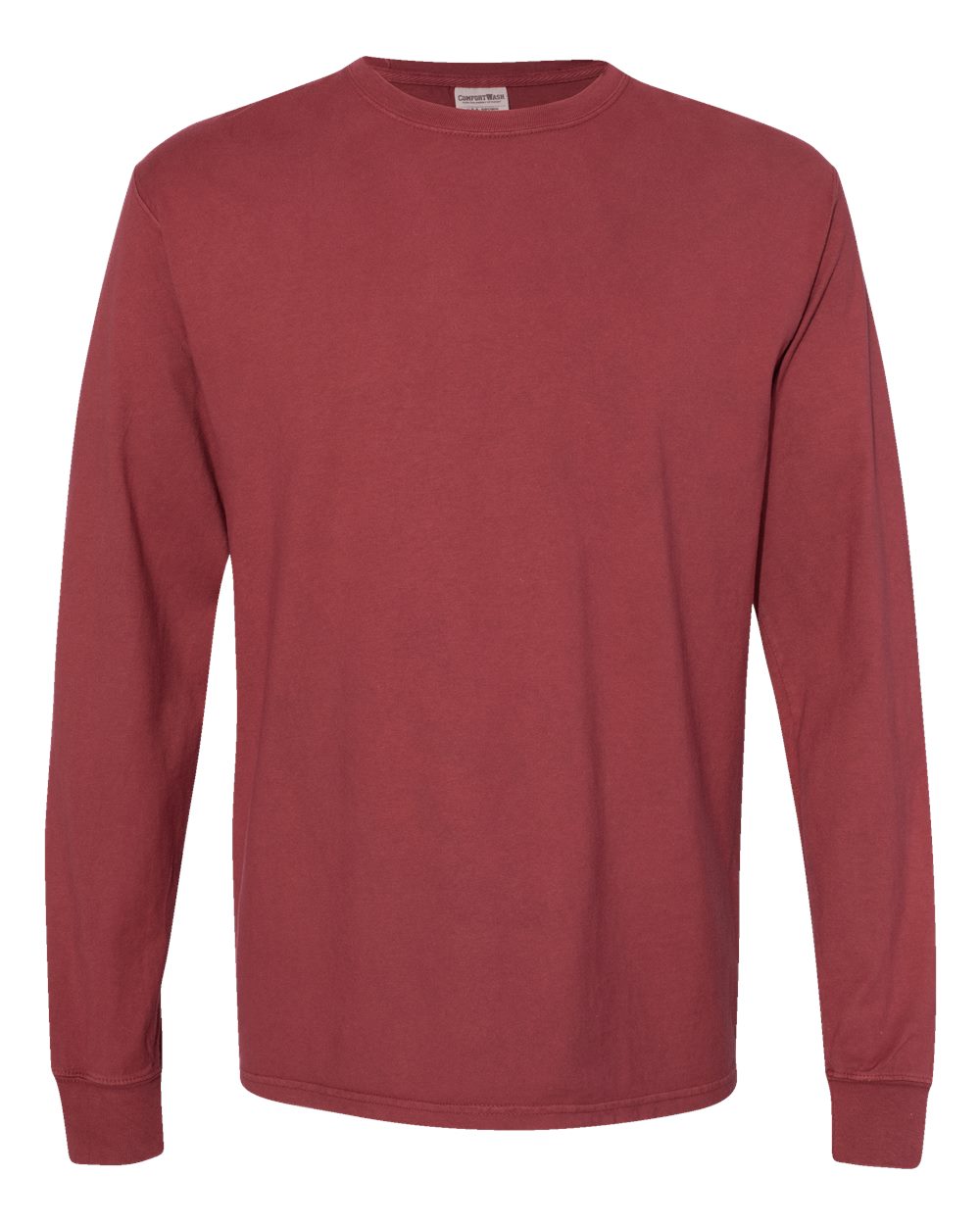 ComfortWash by Hanes GDH200 Unisex Garment-Dyed Long Sleeve T-Shirt in Cayenne