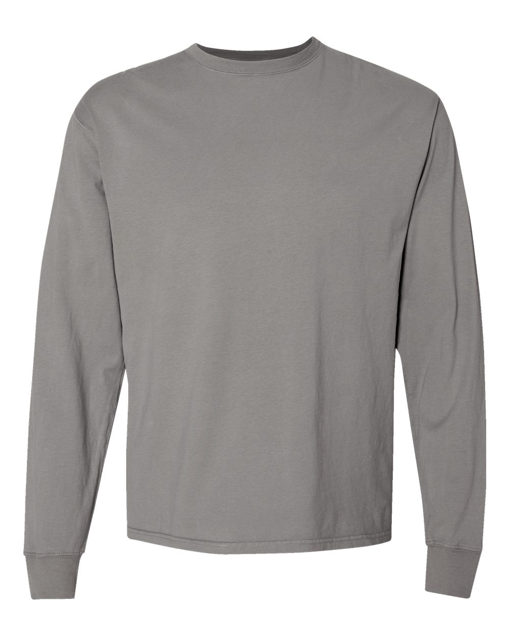 ComfortWash by Hanes GDH200 Unisex Garment-Dyed Long Sleeve T-Shirt in Concrete Grey