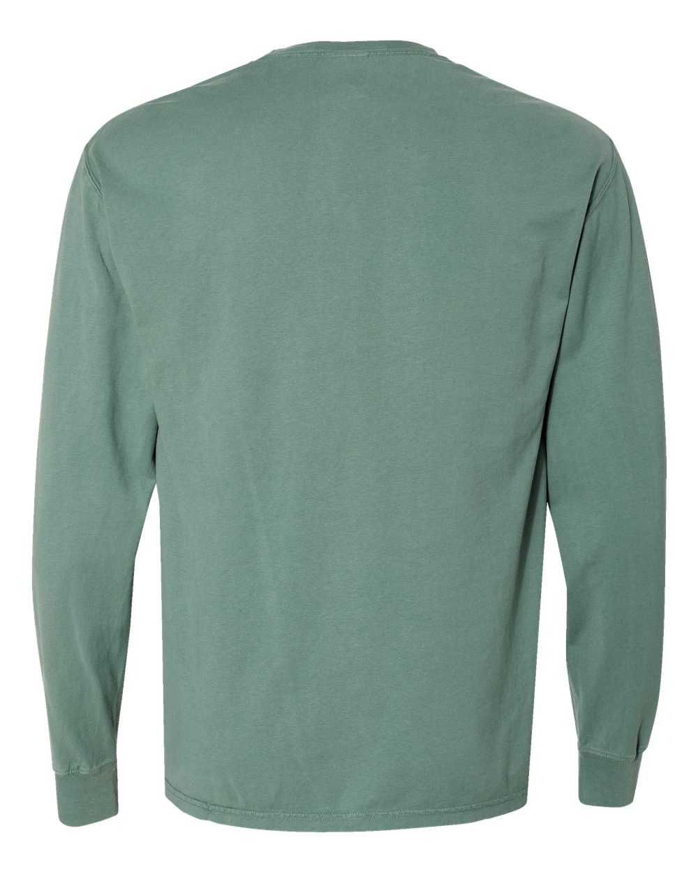 ComfortWash by Hanes GDH200 Unisex Garment-Dyed Long Sleeve T-Shirt in Cypress Green, back