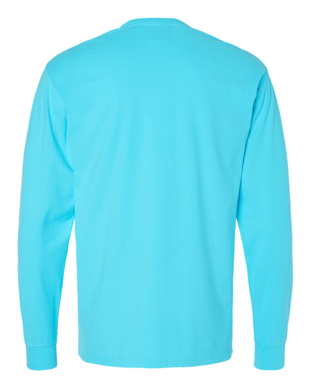 ComfortWash by Hanes GDH200 Unisex Garment-Dyed Long Sleeve T-Shirt in Freshwater, back