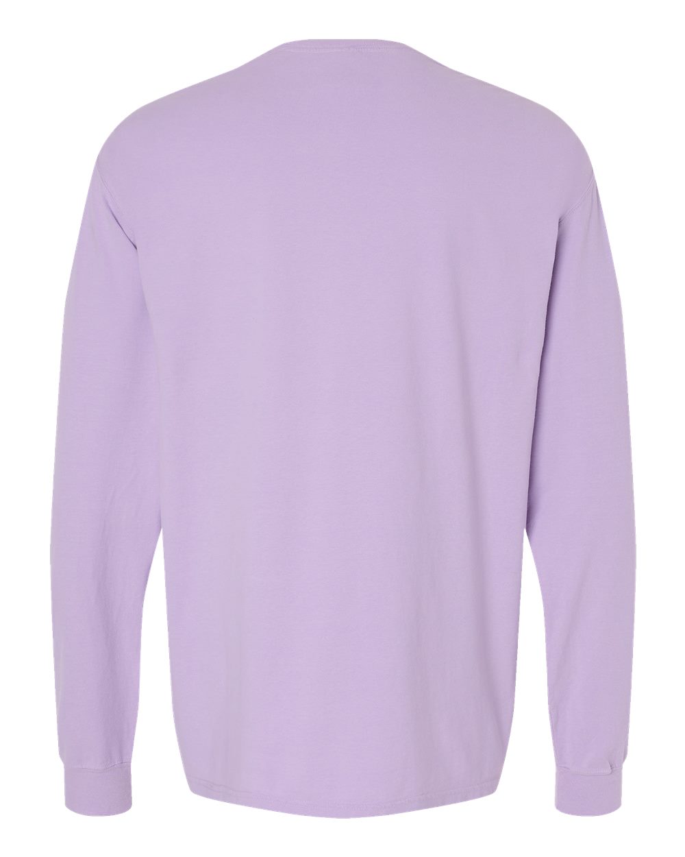 ComfortWash by Hanes GDH200 Unisex Garment-Dyed Long Sleeve T-Shirt in Future Lavender, back