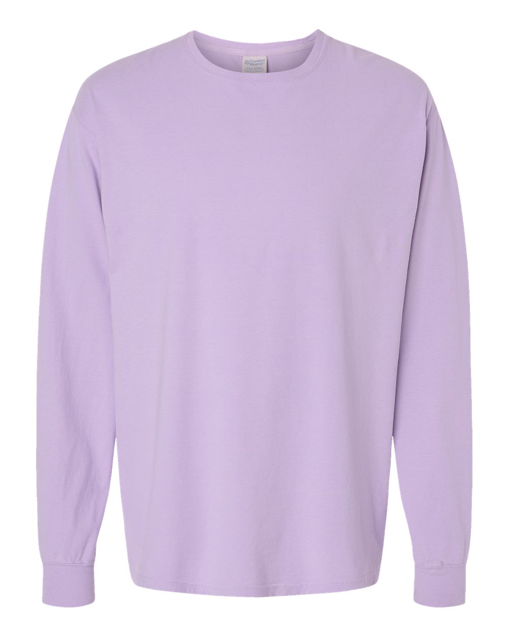 ComfortWash by Hanes GDH200 Unisex Garment-Dyed Long Sleeve T-Shirt in Future Lavender