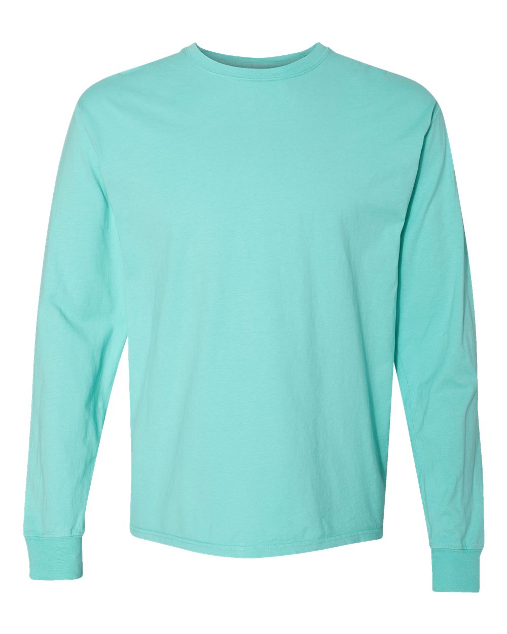 ComfortWash by Hanes GDH200 Unisex Garment-Dyed Long Sleeve T-Shirt in Mint