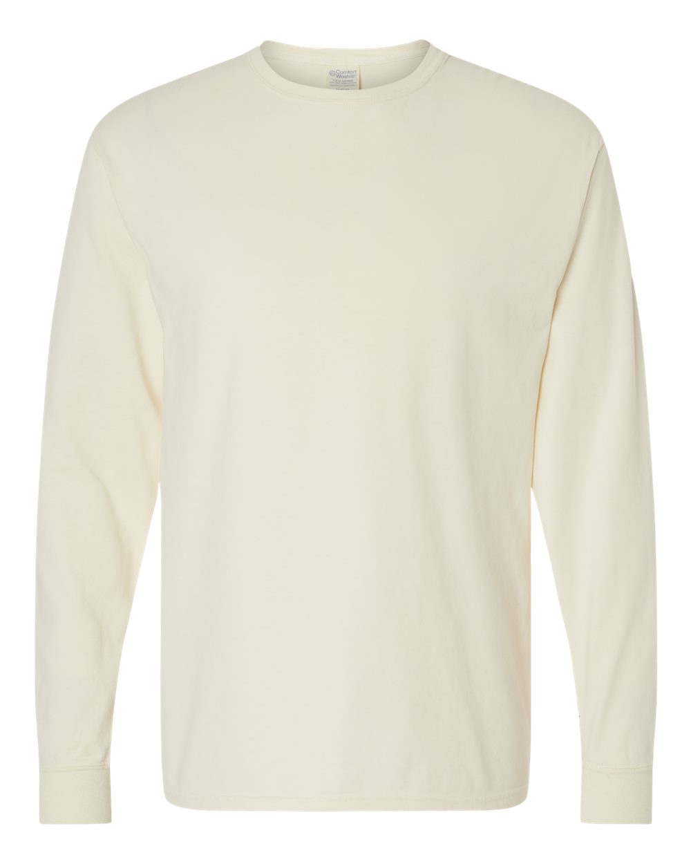 ComfortWash by Hanes GDH200 Unisex Garment-Dyed Long Sleeve T-Shirt in Parchment