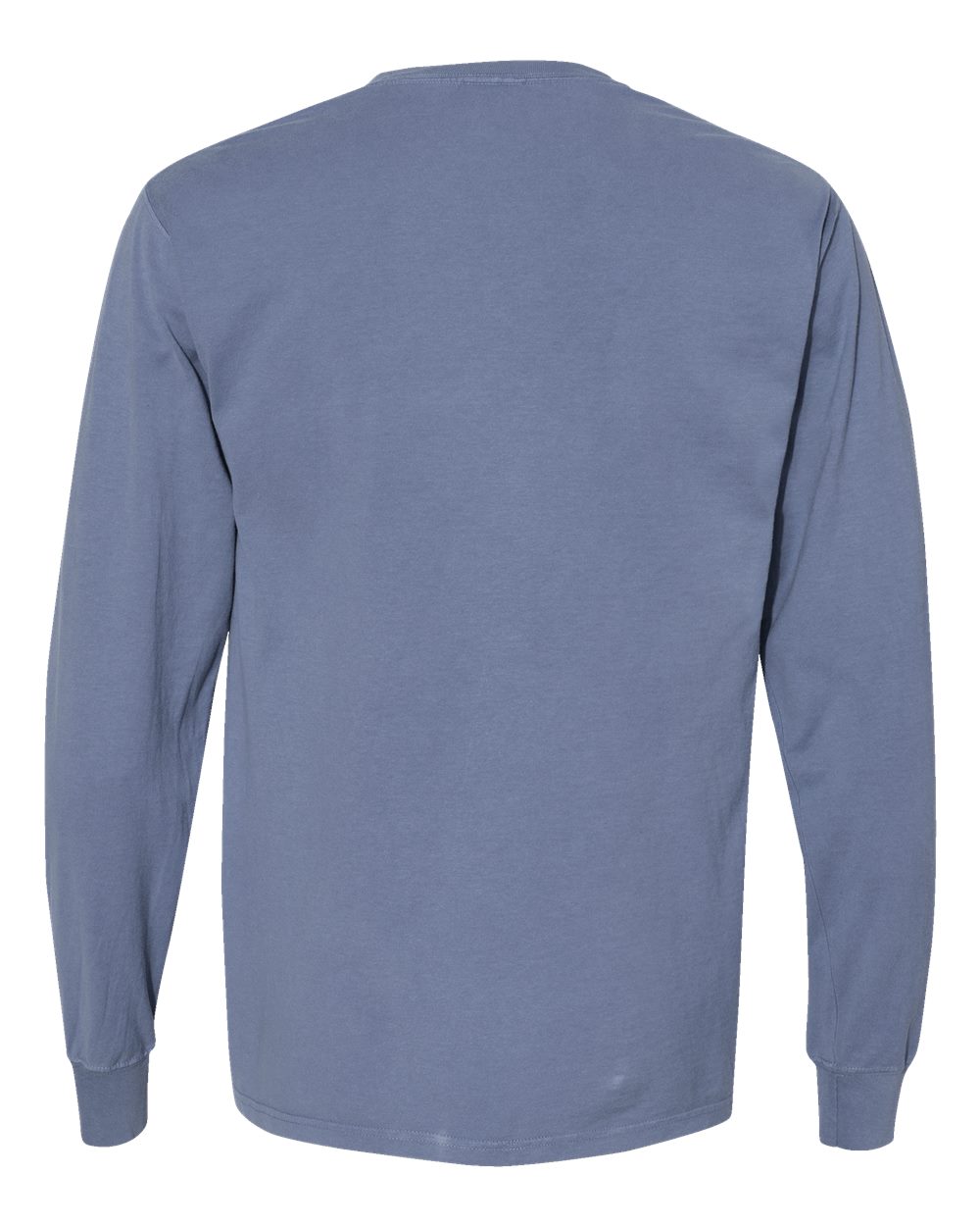 ComfortWash by Hanes GDH200 Unisex Garment-Dyed Long Sleeve T-Shirt in Saltwater, back