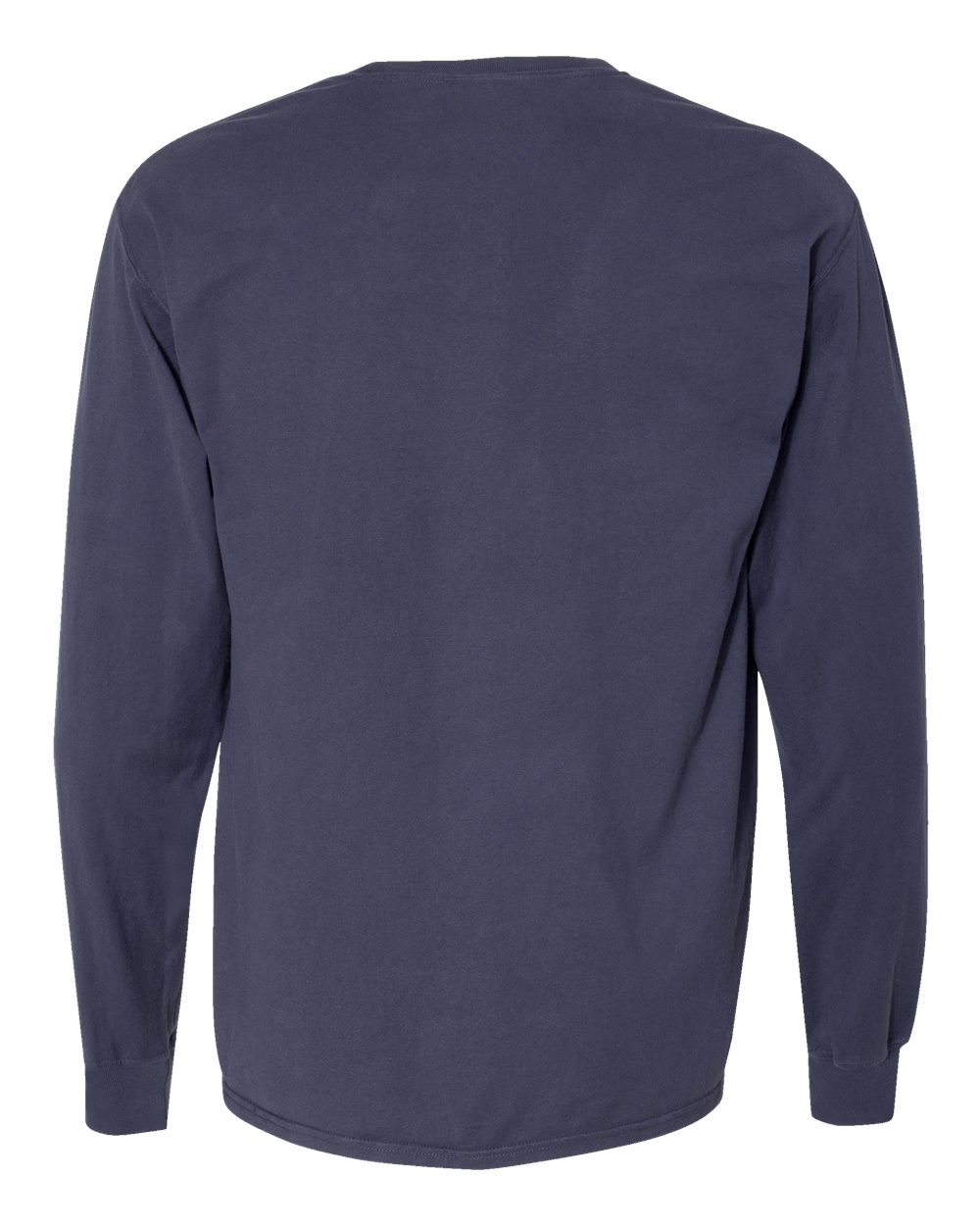 ComfortWash by Hanes GDH250 Unisex Garment-Dyed Long Sleeve T-Shirt With a Pocket in Anchor Slate, back