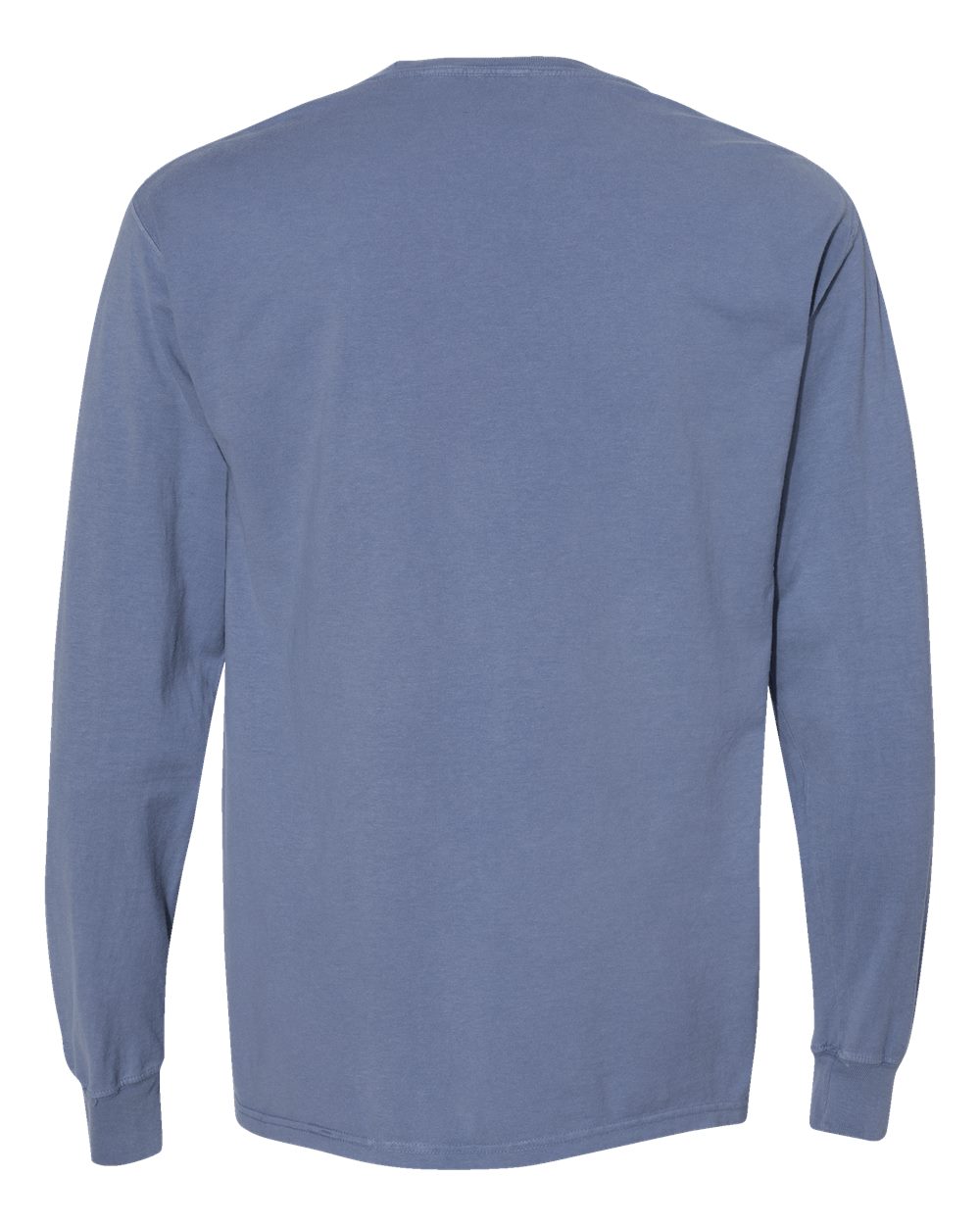 ComfortWash by Hanes GDH250 Unisex Garment-Dyed Long Sleeve T-Shirt With a Pocket in Saltwater, back