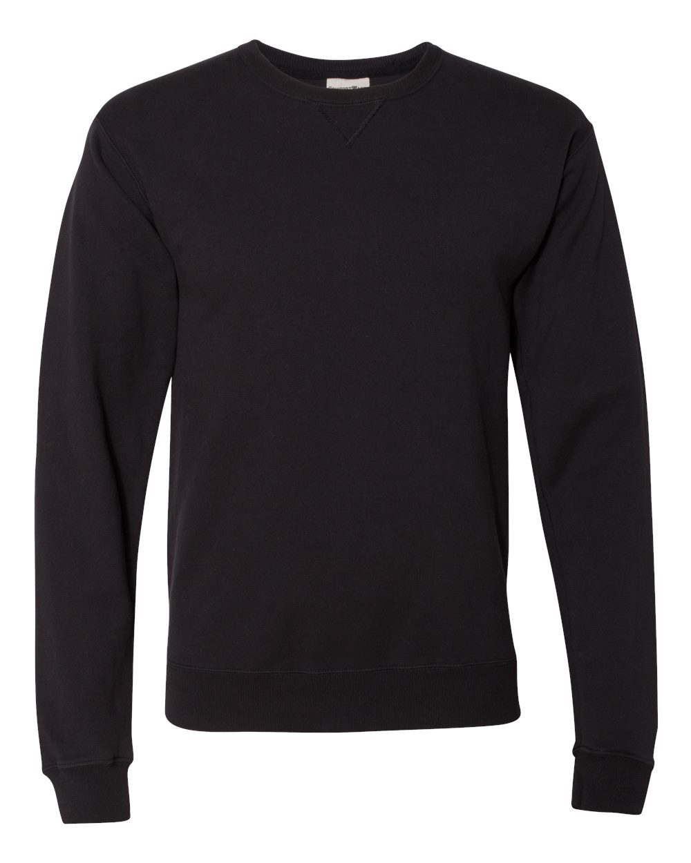ComfortWash by Hanes GDH400 Unisex Garment-Dyed Crewneck Sweatshirt in Black