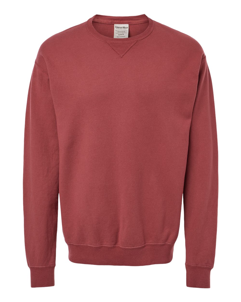 ComfortWash by Hanes GDH400 Unisex Garment-Dyed Crewneck Sweatshirt in Cayenne