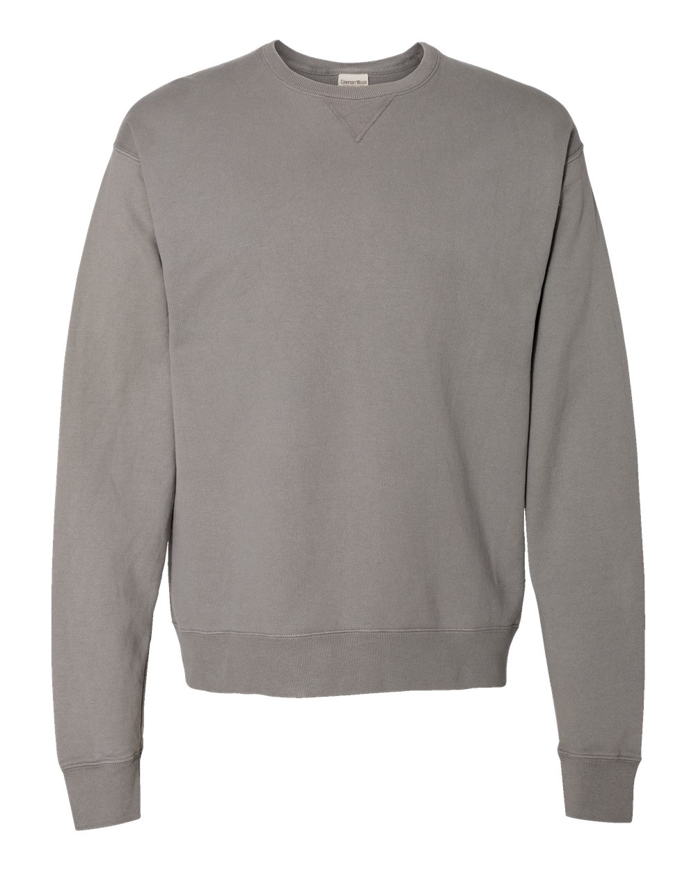 ComfortWash by Hanes GDH400 Unisex Garment-Dyed Crewneck Sweatshirt in Concrete Grey