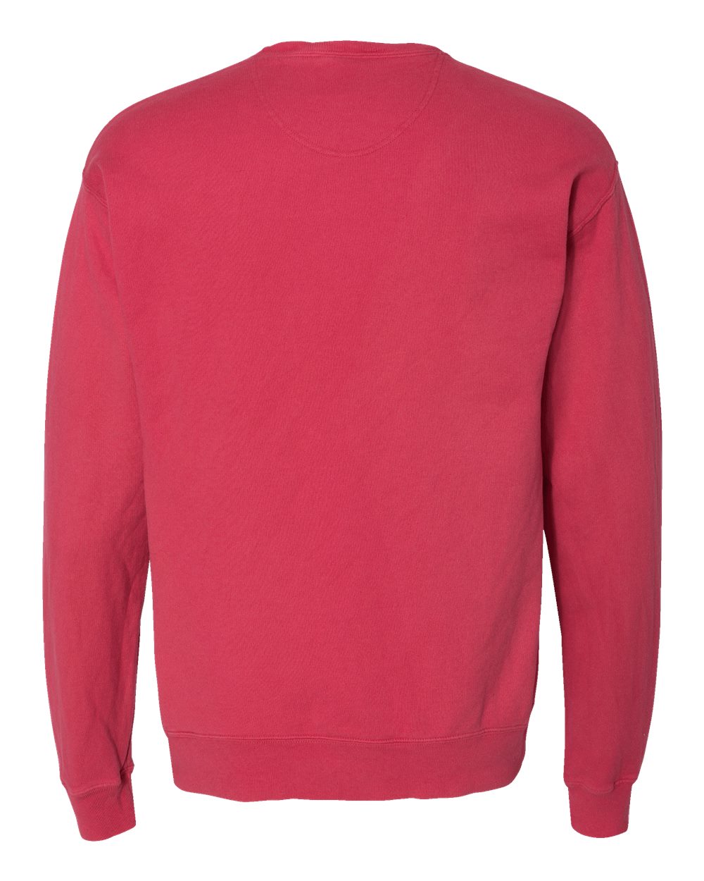 ComfortWash by Hanes GDH400 Unisex Garment-Dyed Crewneck Sweatshirt in Crimson Fall, back
