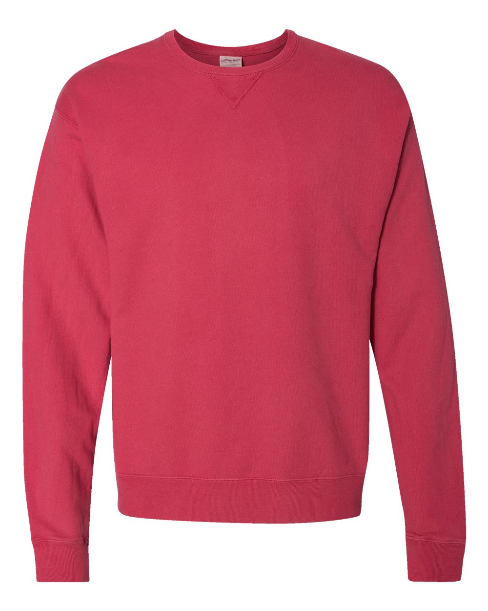 ComfortWash by Hanes GDH400 Unisex Garment-Dyed Crewneck Sweatshirt in Crimson Fall