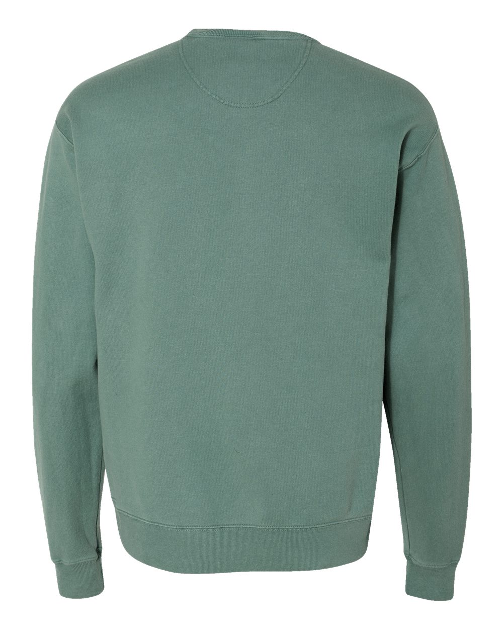 ComfortWash by Hanes GDH400 Unisex Garment-Dyed Crewneck Sweatshirt in Cypress Green, back
