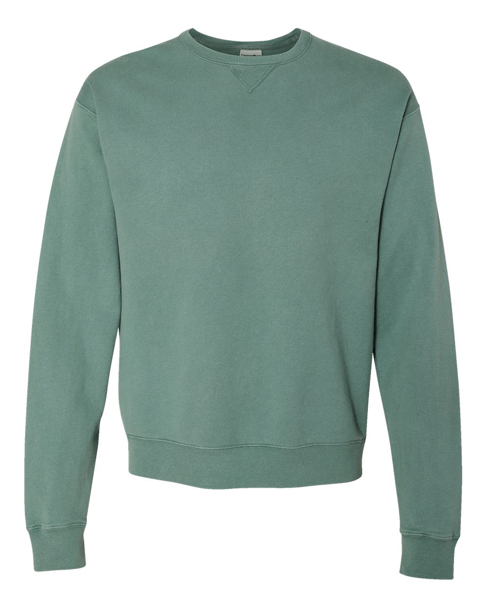 ComfortWash by Hanes GDH400 Unisex Garment-Dyed Crewneck Sweatshirt in Cypress Green