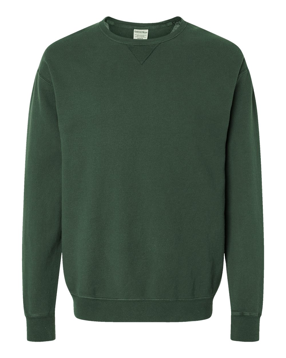 ComfortWash by Hanes GDH400 Unisex Garment-Dyed Crewneck Sweatshirt in Field Green