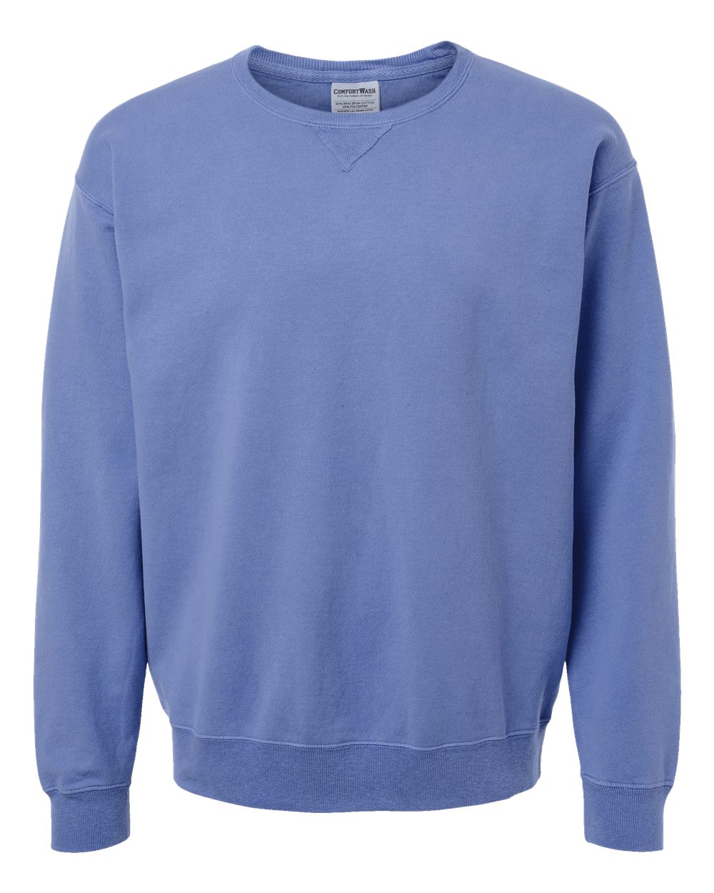 ComfortWash by Hanes GDH400 Unisex Garment-Dyed Crewneck Sweatshirt in Frontier Blue