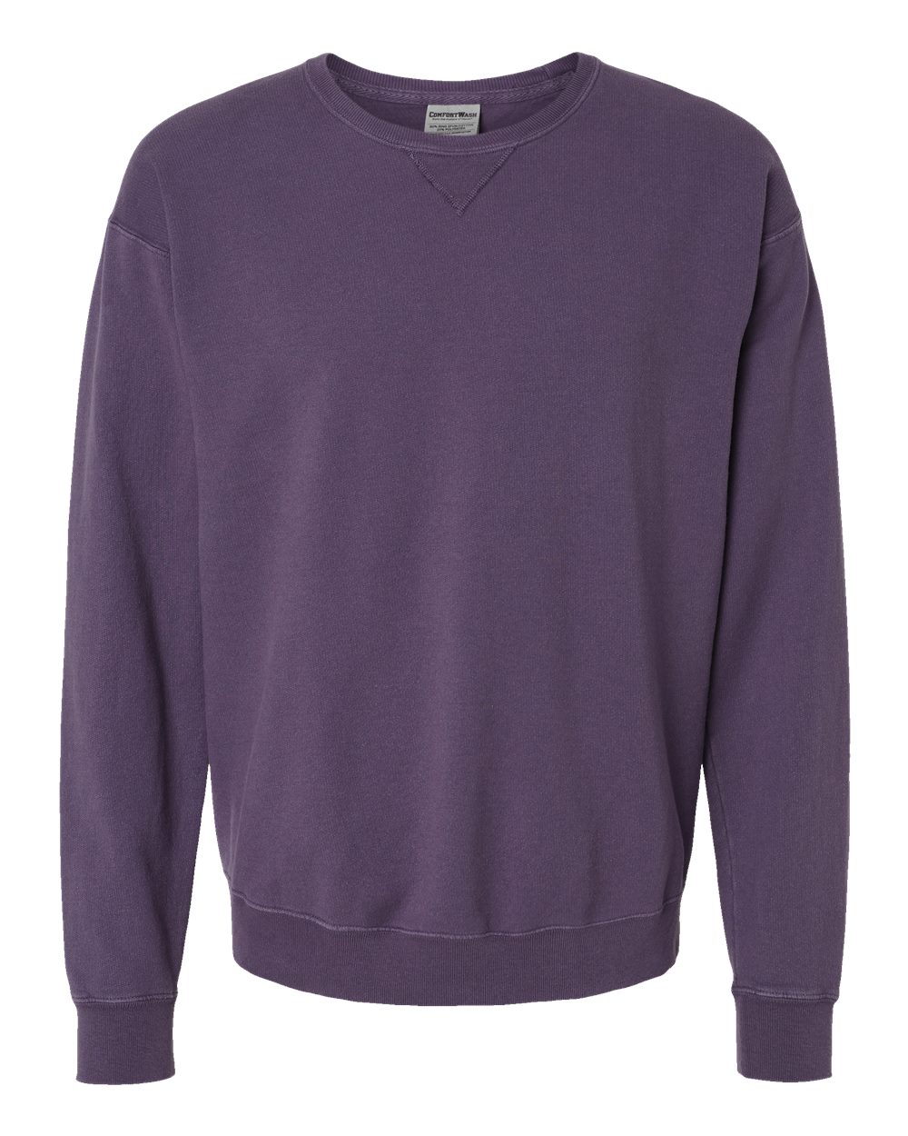 ComfortWash by Hanes GDH400 Unisex Garment-Dyed Crewneck Sweatshirt in Grape Soda