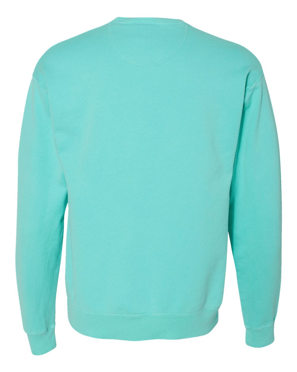 ComfortWash by Hanes GDH400 Unisex Garment-Dyed Crewneck Sweatshirt in Mint, back