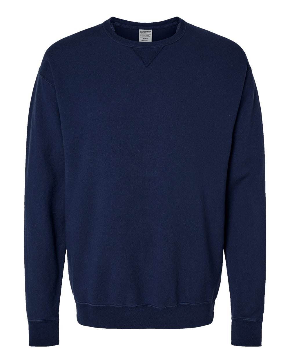 ComfortWash by Hanes GDH400 Unisex Garment-Dyed Crewneck Sweatshirt in Navy