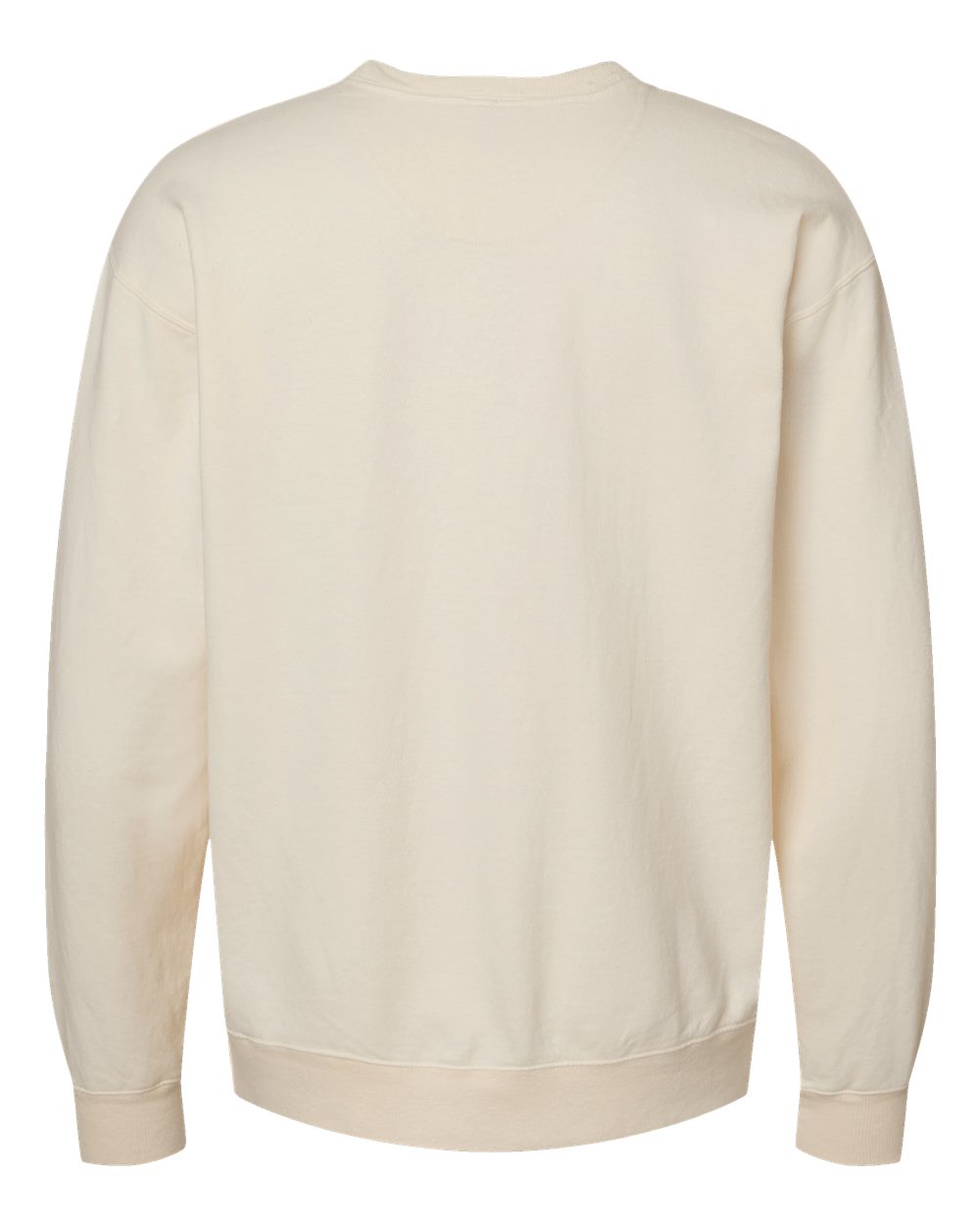 ComfortWash by Hanes GDH400 Unisex Garment-Dyed Crewneck Sweatshirt in Parchment, back
