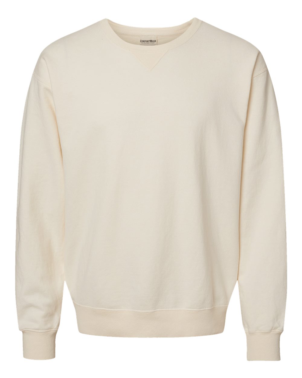 ComfortWash by Hanes GDH400 Unisex Garment-Dyed Crewneck Sweatshirt in Parchment