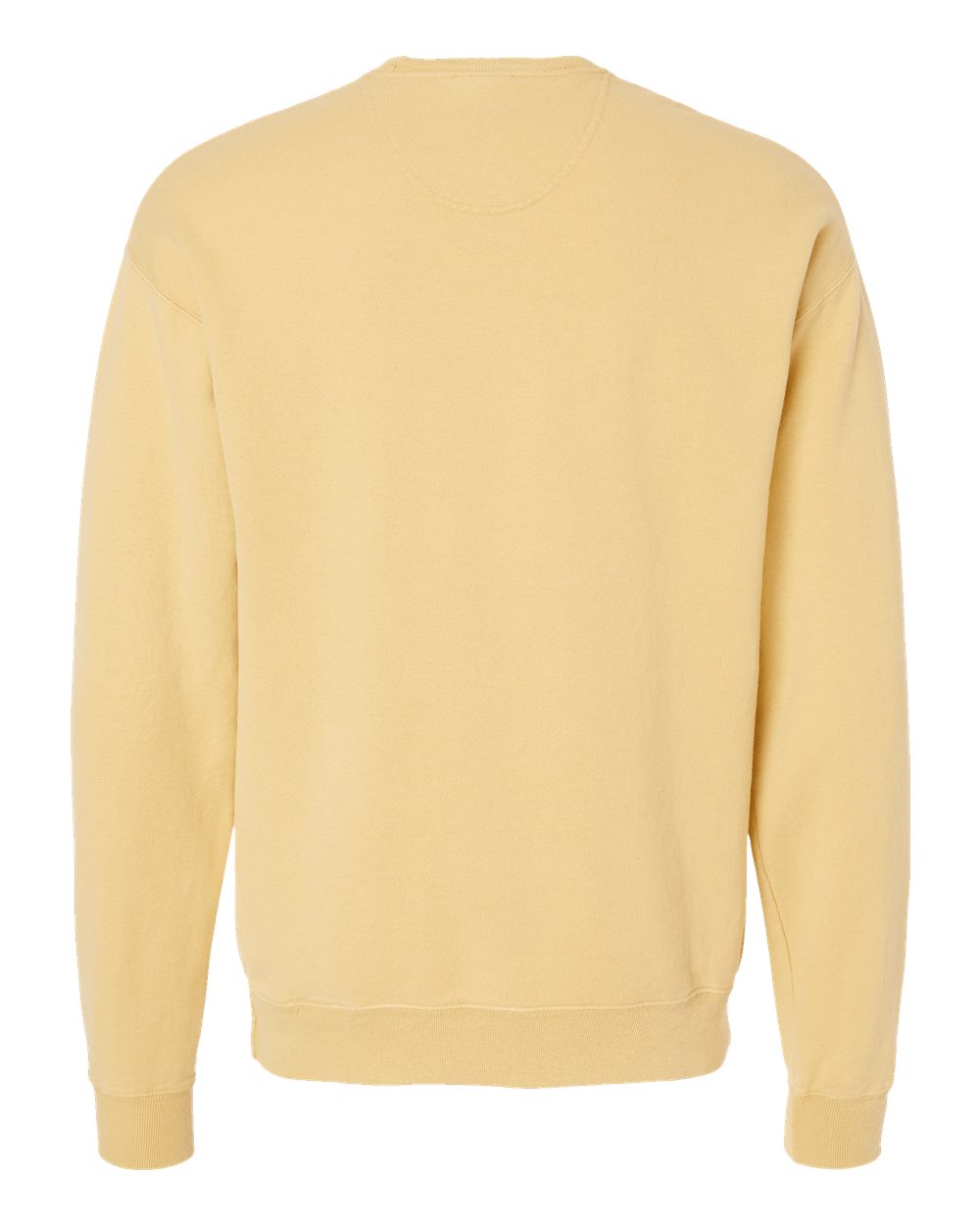 ComfortWash by Hanes GDH400 Unisex Garment-Dyed Crewneck Sweatshirt in Summer Squash Yellow, back
