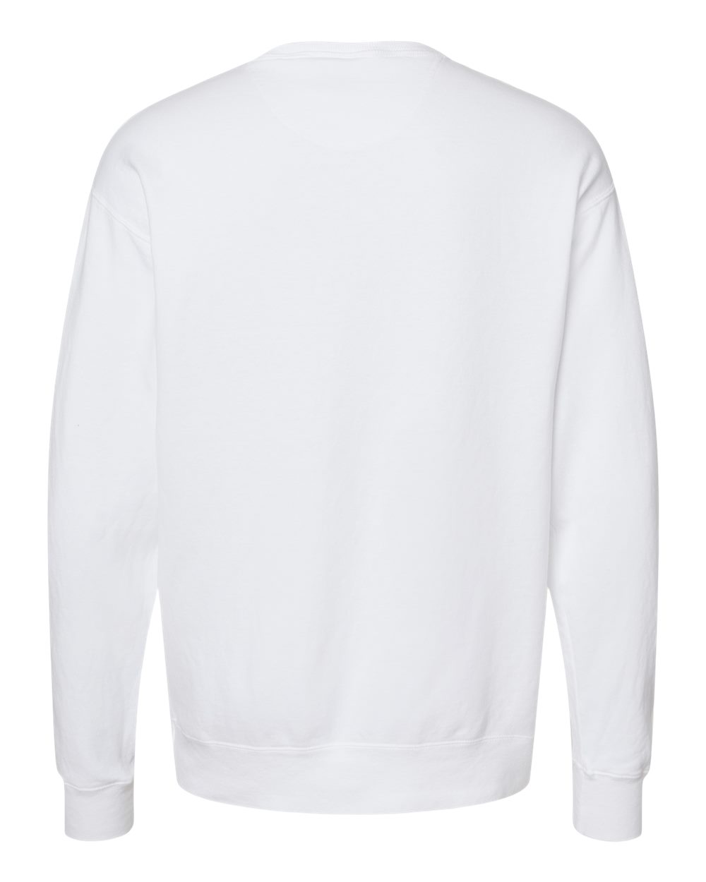 ComfortWash by Hanes GDH400 Unisex Garment-Dyed Crewneck Sweatshirt in White, back