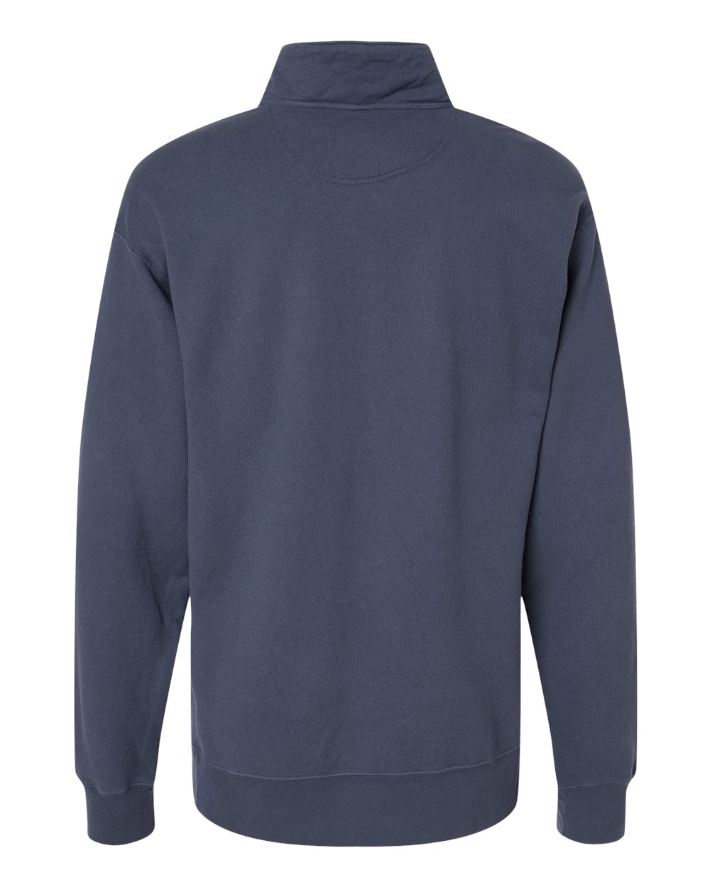 ComfortWash by Hanes GDH425 Unisex Garment-Dyed Quarter-Zip Sweatshirt in Anchor Slate, back