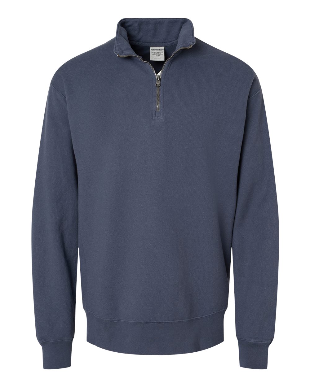 ComfortWash by Hanes GDH425 Unisex Garment-Dyed Quarter-Zip Sweatshirt in Anchor Slate