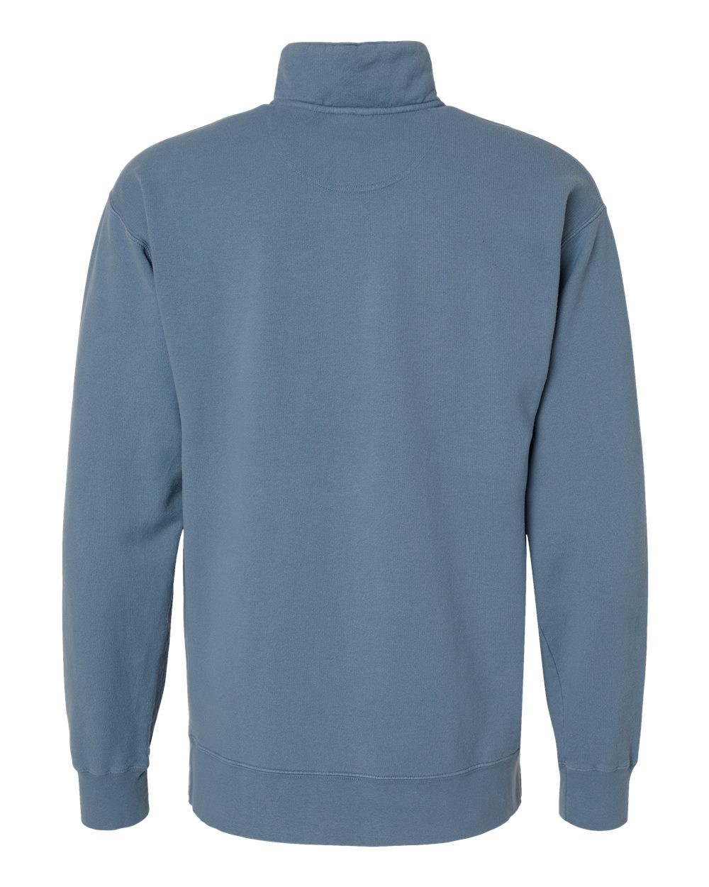 ComfortWash by Hanes GDH425 Unisex Garment-Dyed Quarter-Zip Sweatshirt in Saltwater, back